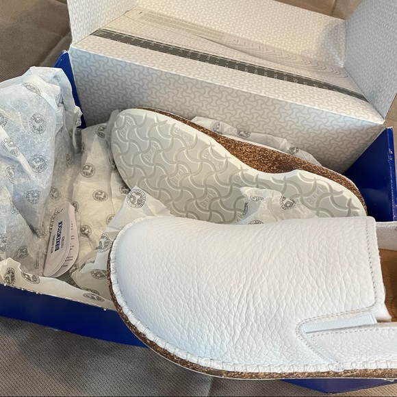 Birkenstock Callan Natural Leather White - Picture 10 of 15